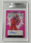 Liberty Malik Willis 2022 Leaf Flash Pre-Production 1/1 Clear Pink Autographed Rookie Single Card