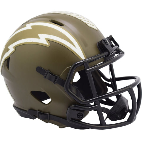 Chargers Mini Helmet Speed Salute to Service 2022