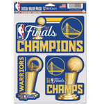 Warriors 2022 NBA Finals Champs Fan Decal 3-Pack Trophy