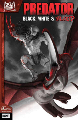 Predator Black, White & Blood Issue #4 October 2025 Variant Cover Yoon Comic Book