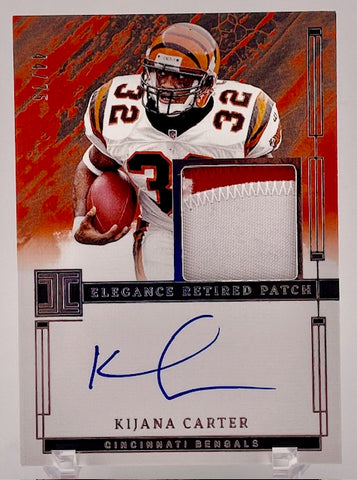 Bengals Kijana Carter 2024 Panini Impeccable No.ERA-KCR #44/75 Autographed Relic Single Card