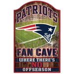 Patriots Wood Sign 11x17 Fan Cave