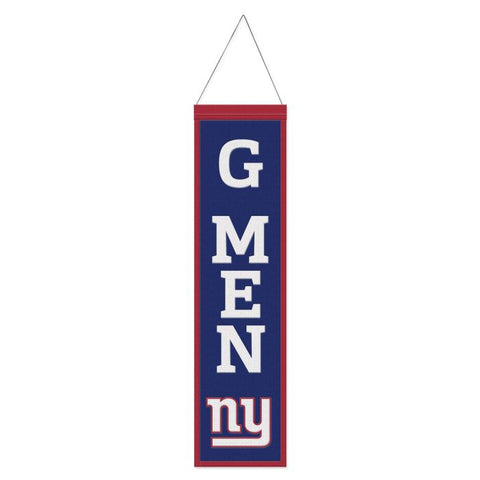 Giants 8"x32" Wool Banner Slogan NFL