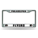 Flyers Chrome License Plate Frame Silver
