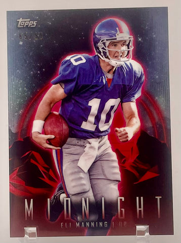Giants Eli Manning 2024 Topps Midnight No.75 #65/99 Single Card