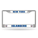 Islanders Chrome License Plate Frame Silver