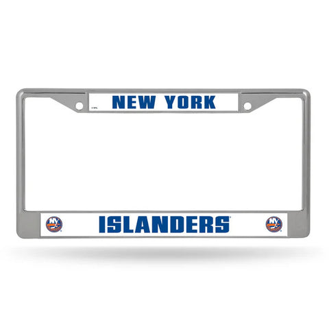 Islanders Chrome License Plate Frame Silver