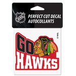 Blackhawks 4x4 Decal Slogan