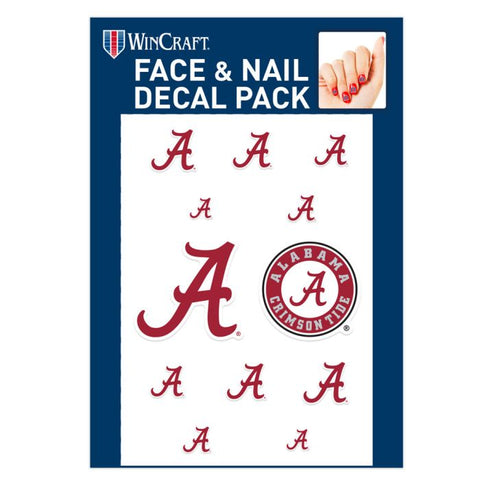 Alabama Nail Cals - Face and Nail Decal Pack