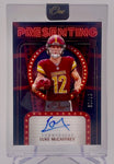 Commanders Luke McCaffrey 2024 Panini One No.166 #08/15 Autographed Rookie Single Card