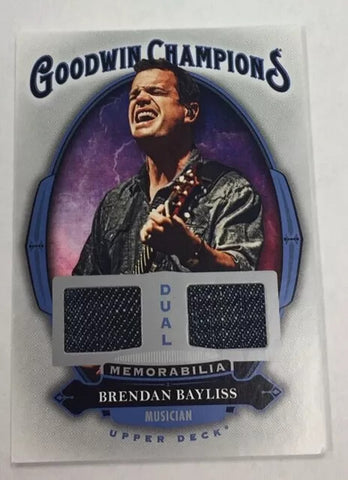 Musician Brendan Bayliss 2020 Upper Deck Goodwin Champions Duel Relic Single Card