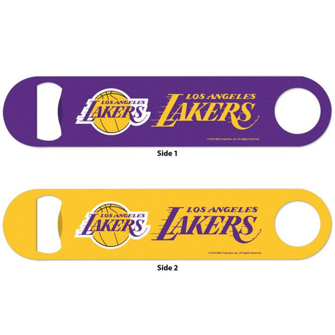 Lakers Long Neck Bottle Opener Metal 2-Sided