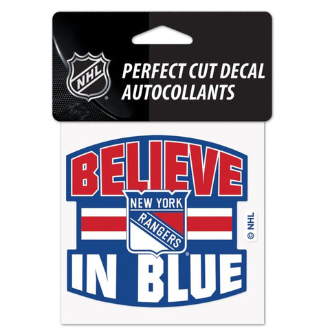 Rangers 4x4 Decal Slogan NHL