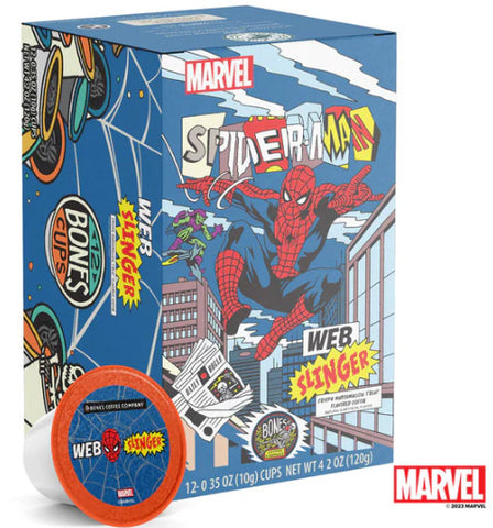 Bones Coffee Company - Spider-Man Web-Slinger - K-Cups 12 Ct.
