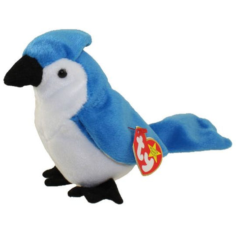 TY Beanie Baby 5.5" - Rocket the Blue Jay Bird