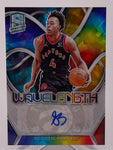 Raptors Scottie Barnes 2023-24 Panini Spectra No.WLA-SCB #23/35 Autographed Single Card