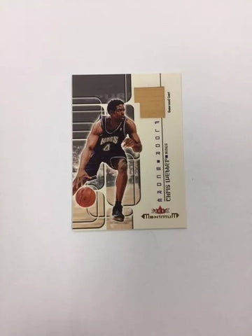 Kings Chris Webber 2002 Fleer Maximum Relic Single Card