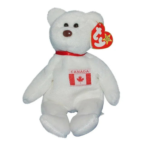 TY Beanie Baby 8.5" - Maple 1996 White Bear