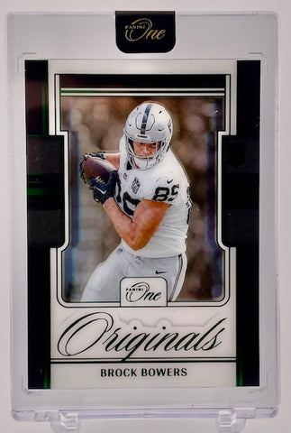 Raiders Brock Bowers 2024 Panini One No.OO-BBS #07/25 Rookie Single Card