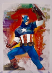 Marvel Captain America 2015 Edward Vela Limited Edition Giclee Print #23/25 Artist Autographed Single Card
