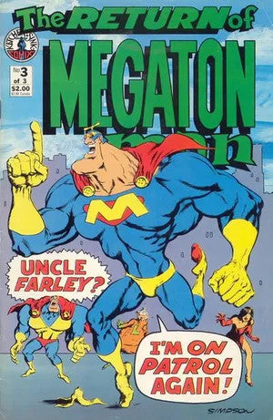 Return of Megaton Man Issue #3 September 1988 Comic Book