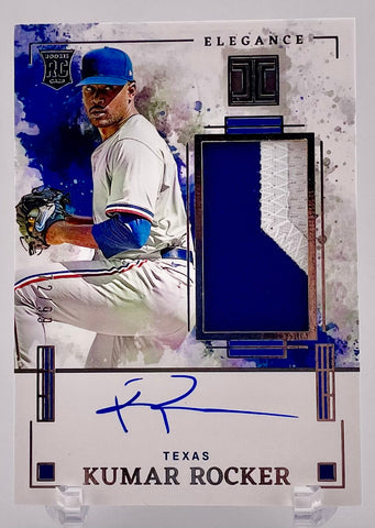 Rangers Kumar Rocker 2025 Panini Impeccable No.EJA-KR #72/99 Autographed Relic Rookie Single Card