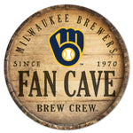 Brewers Wood Sign Round 14" Fan Cave