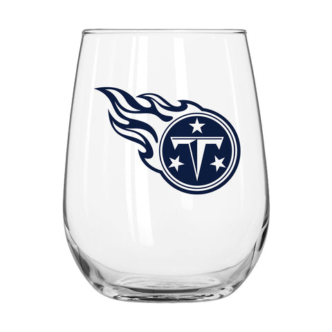 Titans 16oz Curved Gameday Stemless Wine Glass