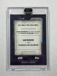 Star Wars Chancellor Valorum 2022 Topps Star Wars Signature Series No.A-IR Autographed Single Card