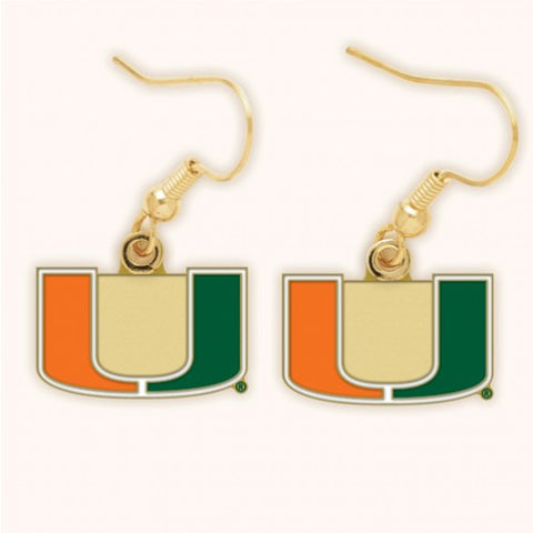 Canes Earrings Dangle Logo