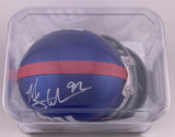Giants Mini Helmet - Michael Strahan - Autographed w/ Tristar Certificate of Authentication