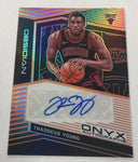 Bulls Thaddeus Young 2019-20 Panini Obsidian #15/35 Autographed FOTL Single Card