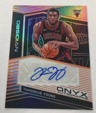 Bulls Thaddeus Young 2019-20 Panini Obsidian #15/35 Autographed FOTL Single Card