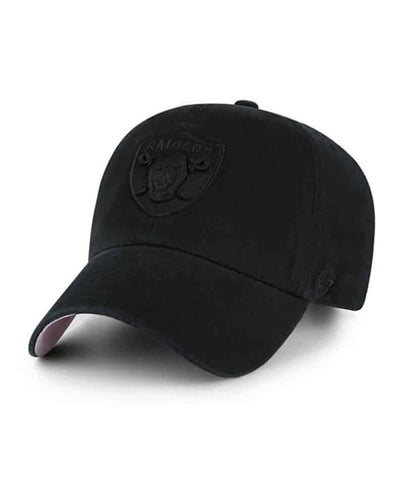 Raiders Hat 47' Clean Up Ballpark Adjustable Black