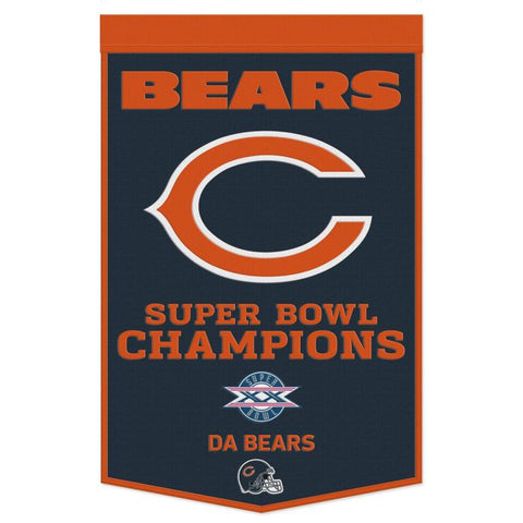 Bears 24"x38" Wool Banner Celebration