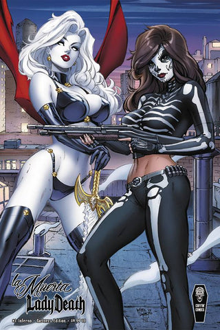 La Muerta/Lady Death: Inferno Issue #1 January 2025 Variant Cover B Partners Comic Book