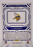 Vikings JJ McCarthy 2024 Panini Photogenic No.152 #129/150 Rookie Single Card