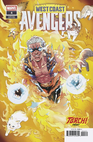 Avengers: West Coast Issue #4 February 2025 Variant Cover Torch Comic Book