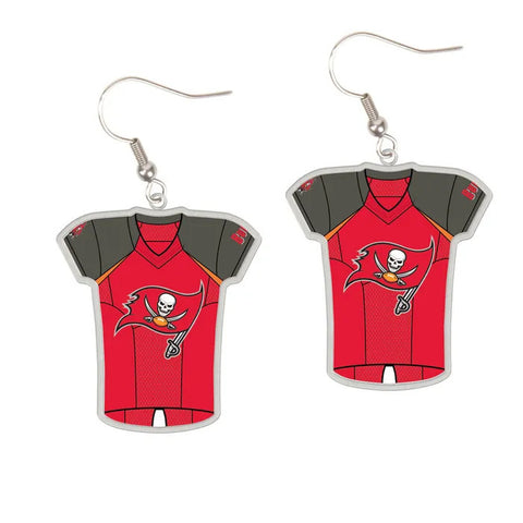 Buccaneers Earrings Dangle Jersey