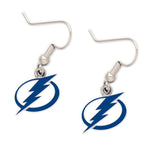 Lightning Earrings Dangle Silver Logo