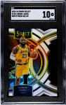 Lakers Lebron James 2023-24 Panini Select No.135 #48/149 White Prizm SGC Graded 10 Single Card