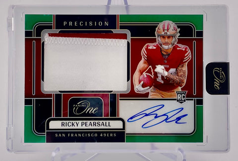 49ers Ricky Pearsall 2024 Panini One No.308 #12/40 Autographed Relic Rookie Single Card