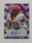 Iowa St Breece Hall 2022 Leaf Metal Draft No.PA-BH1 7/7 Autographed Rookie Single Card