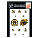 Bruins Nail Cals - Face and Nail Decal Pack