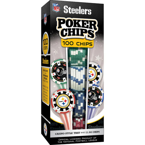 Steelers 100-Piece Poker Chip Set