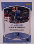 Grizzlies Ja Morant 2023-24 Panini Player of the Day No.22 #08/10 Single Card