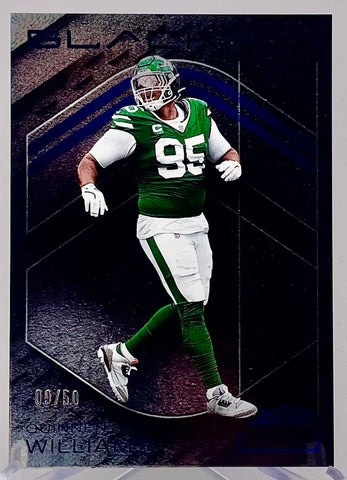 Jets Quinnen Williams 2025 Panini Black No.63 #09/50 Single Card
