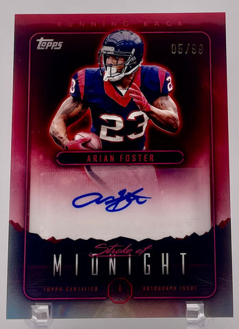 Texans Arian Foster 2024 Topps Midnight No.SMA-AF #05/99 Autographed Single Card
