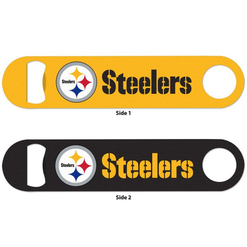 Steelers Long Neck Bottle Opener Metal 2-Sided
