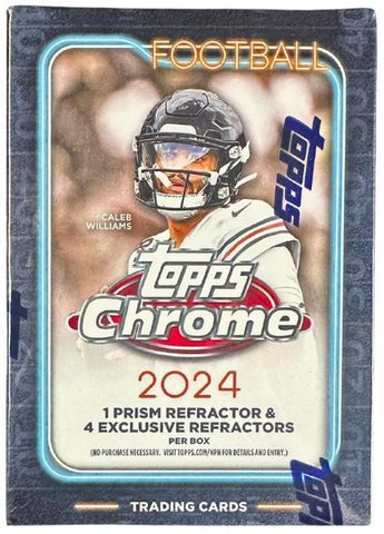 2024 Topps Chrome NFL Blaster 40-Box Sealed Case